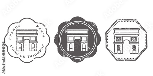 凱旋門　スタンプ