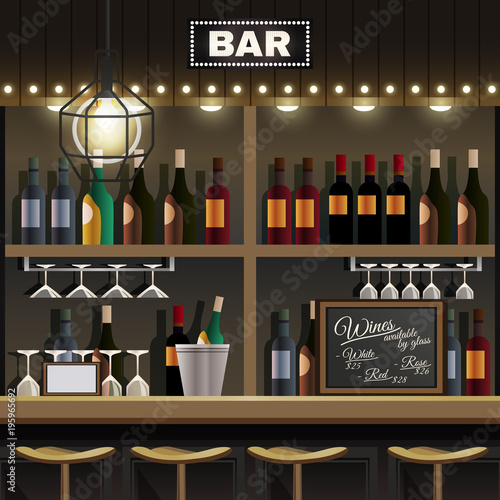 Bar Interior Realistic 