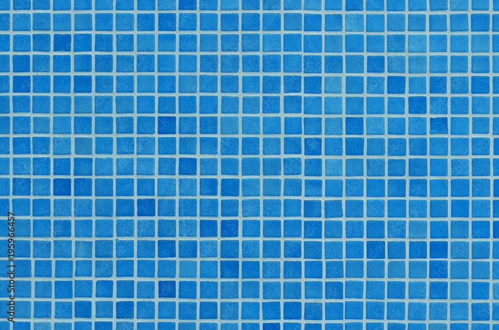 Swimming pool mosaic for background or texture. Blue abstract geometric background. Swimming pool mosaic for background or texture. Blue abstract geometric background.