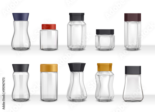 Instant Coffee Realistic Jars