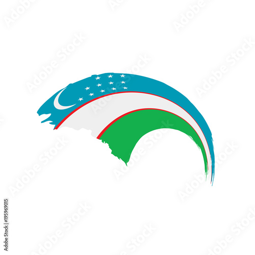 Wallpaper Mural Uzbekistan flag, vector illustration Torontodigital.ca