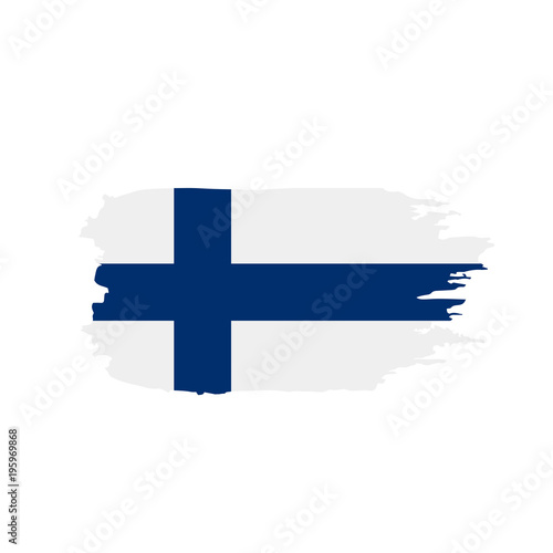 Finland flag, vector illustration
