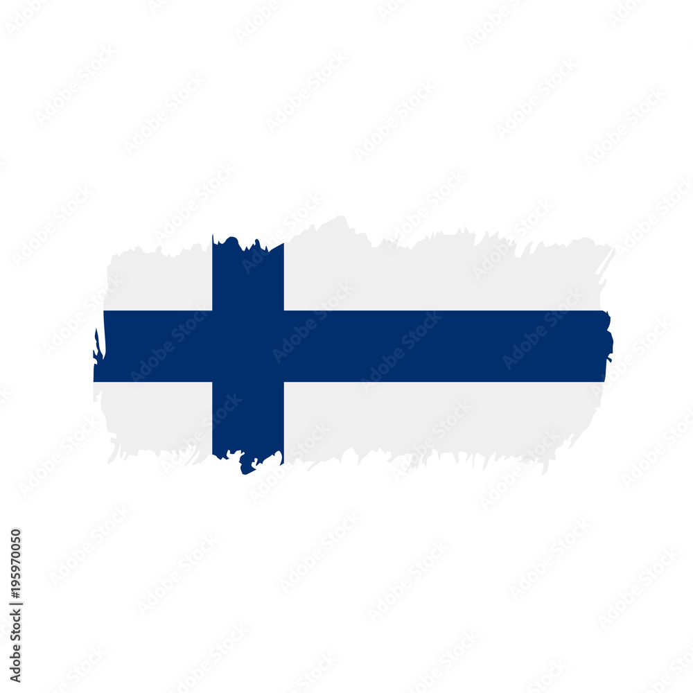Finland flag, vector illustration Finland flag, vector illustration