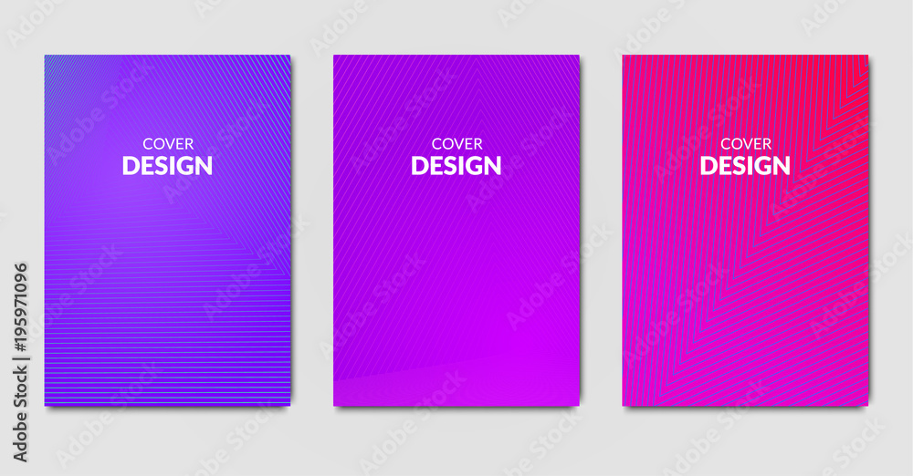 Colorful cover design. Set on modern placard backgrounds