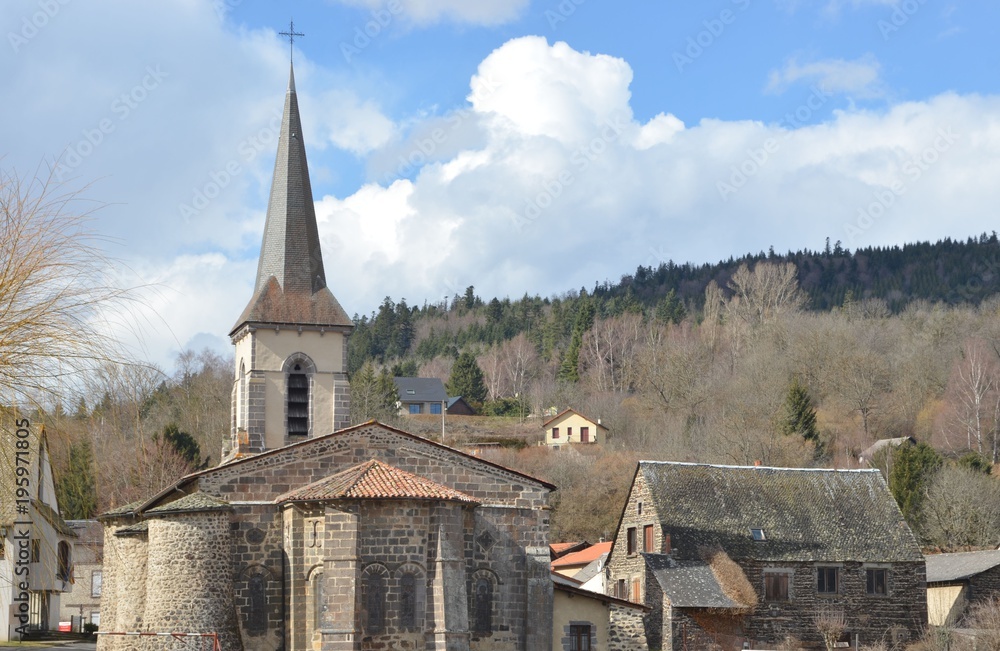 église Saint-Sidoine d'Aydat, Auvergne, France
