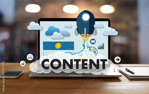 CONTENT marketing Data Blogging Media Publication Information Vision Content Concept photo