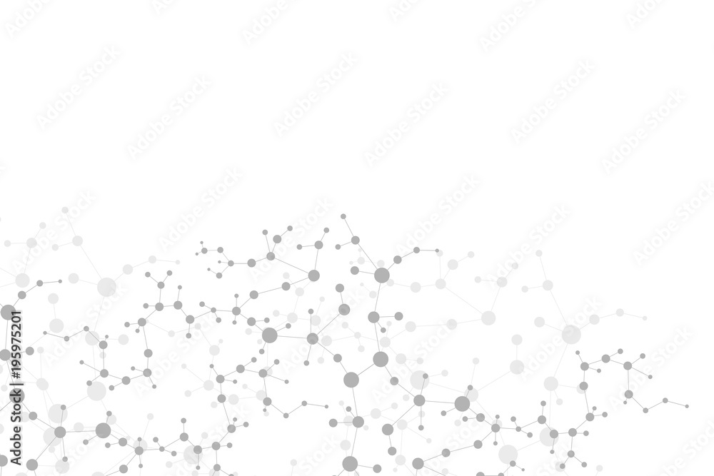 Structure molecule and communication. Dna, atom, neurons. Scientific concept for your design. Connected lines with dots. Medical, technology, chemistry, science background. illustration. Structure molecule and communication. Dna, atom, neurons. Scientific concept for your design. Connected lines with dots. Medical, technology, chemistry, science background. illustration.