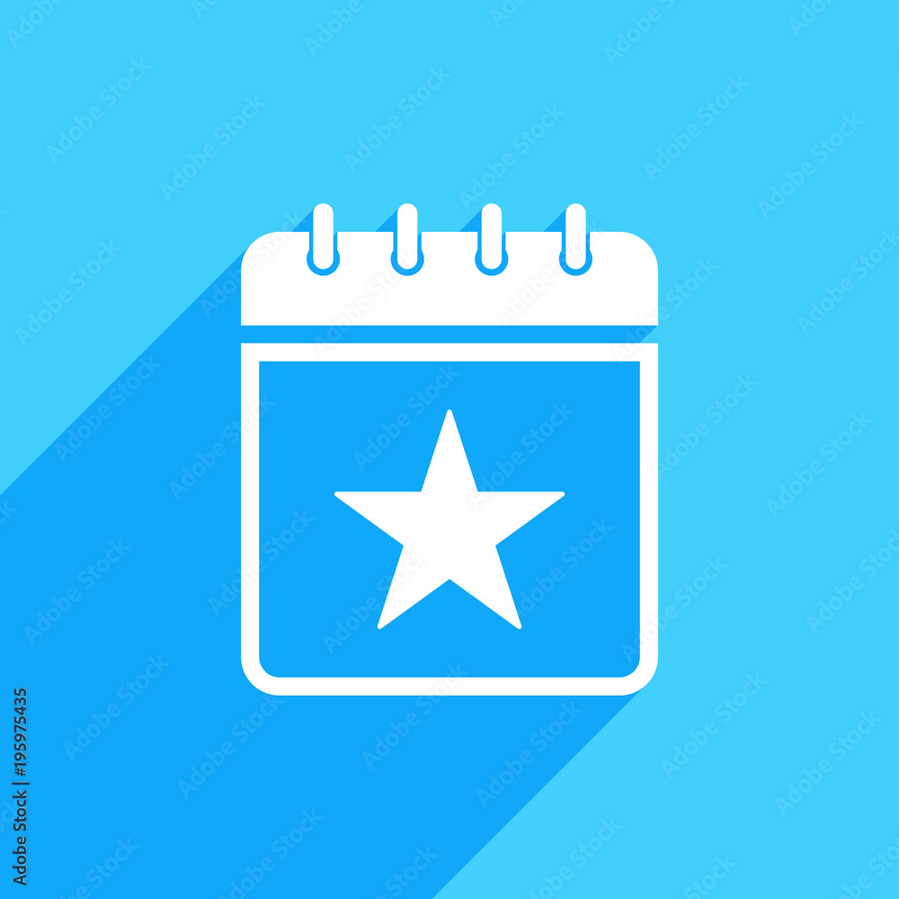 Calendar icon with star sign. Calendar icon and best, favorite, rating concept Calendar icon with star sign. Calendar icon and best, favorite, rating concept