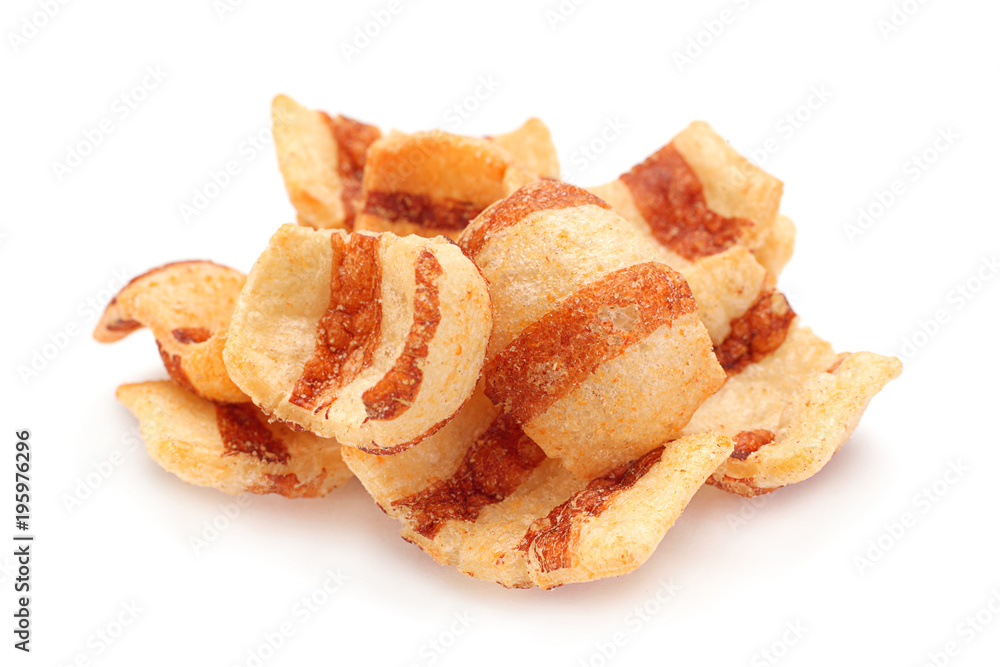 Pelleted salted snack bacon Pelleted salted snack bacon