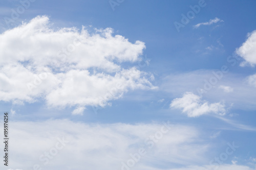 Cloudy blue sky  background