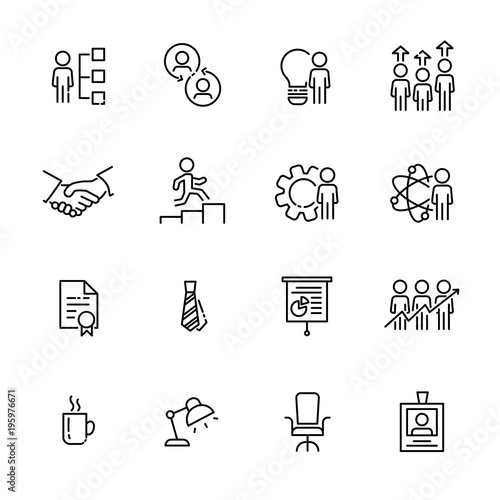 Business work icon set 3, vector eps10