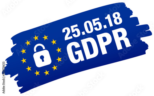 Brushstroke "GDPR" Europe