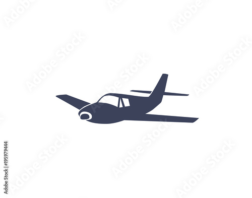 Airplane icon for travel and aviation concepts