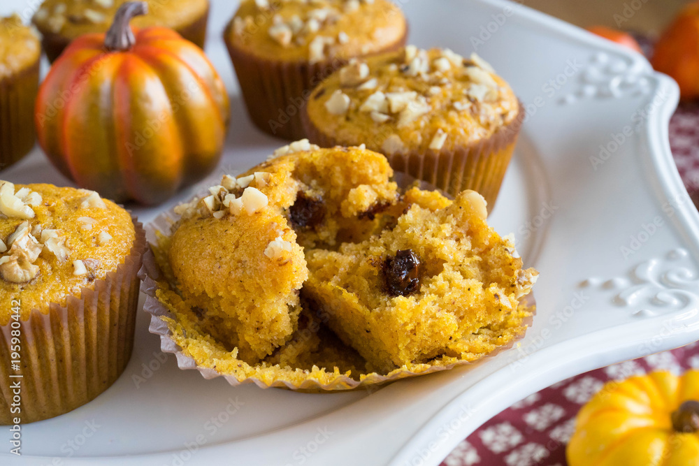 Homemade Autumn Pumpkin Muffins Homemade Autumn Pumpkin Muffins