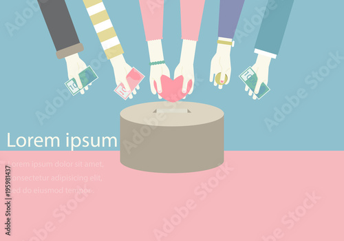 Charity Background,Donate,Give money