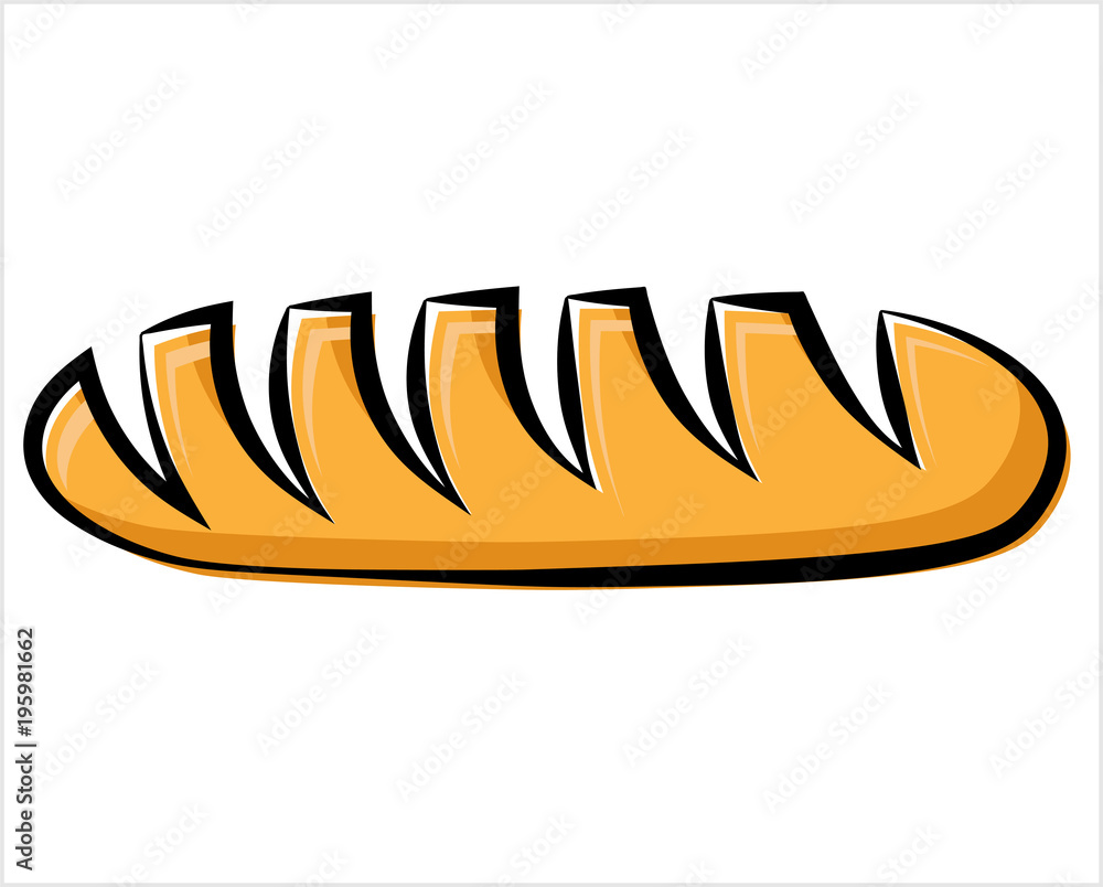 Obraz premium French Bread Icon