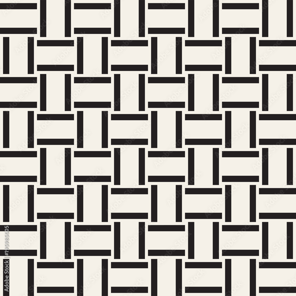 Trendy monochrome twill weave Lattice. Abstract Geometric Background Design. Vector Seamless Pattern. Trendy monochrome twill weave Lattice. Abstract Geometric Background Design. Vector Seamless Pattern.