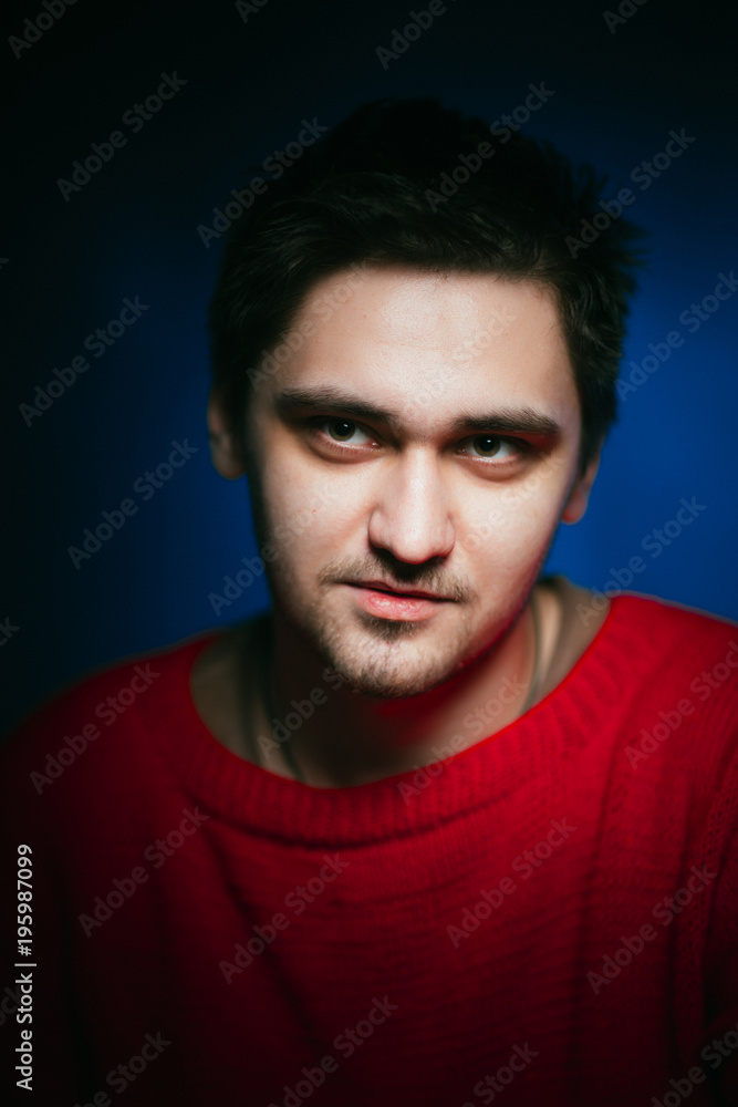 emotional young man photo in studio emotional young man photo in studio