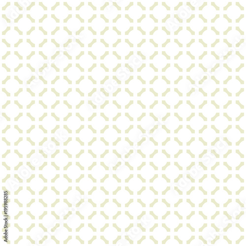 Interconnected circles. Seamless vector pattern. Discreet backdrop in light colors for design or printing.
