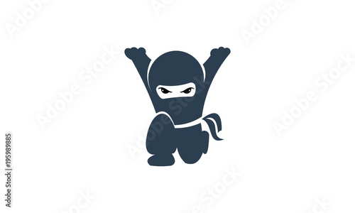 Ninja Kids Character Logo