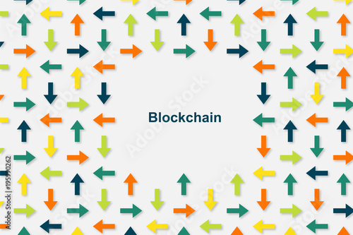 Wallpaper Pfeile - Blockchain