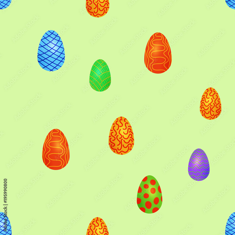 doodle vector easter eggs chaotic seamless pattern doodle vector easter eggs chaotic seamless pattern