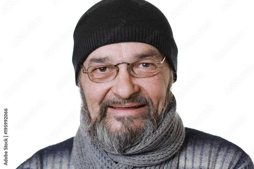 Real man on white Real man on white
