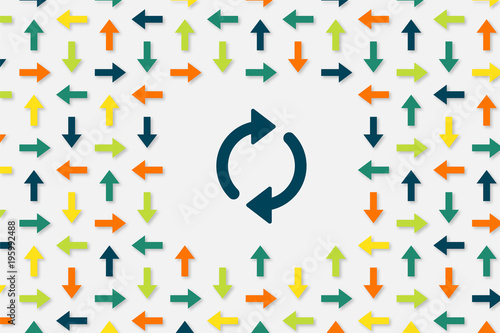 Wallpaper Pfeile - Synchronisation