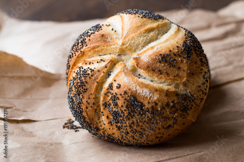 Kaiser Rolls with Poppy Seeds photo