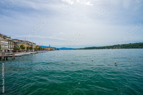 Cloudy summer day, lake view