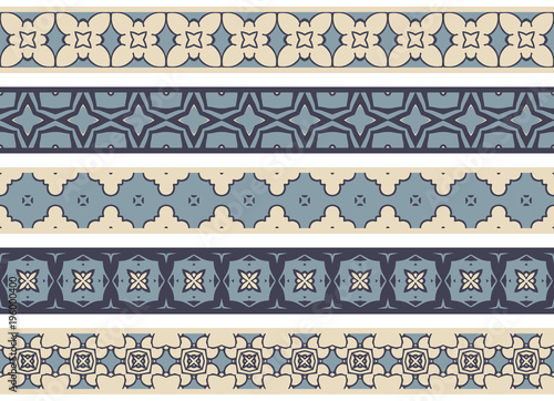 Seamless decorative borders