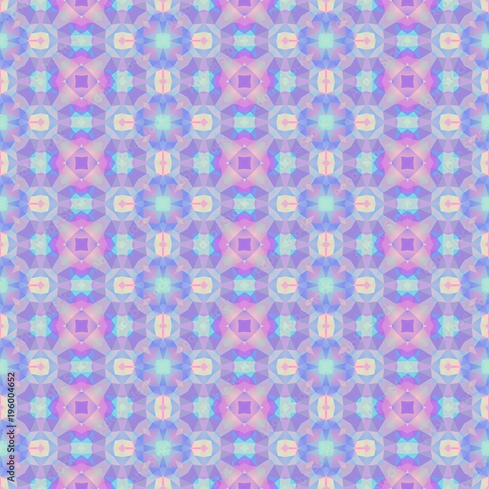 mosaic kaleidoscope seamless pattern texture background - cute pink, purple, violet and baby blue colored mosaic kaleidoscope seamless pattern texture background - cute pink, purple, violet and baby blue colored