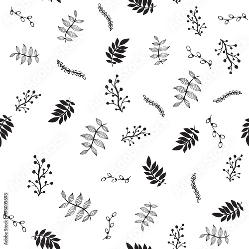 Floral seamless pattern. Plant texture for fabric  wrapping  wallpaper and paper.