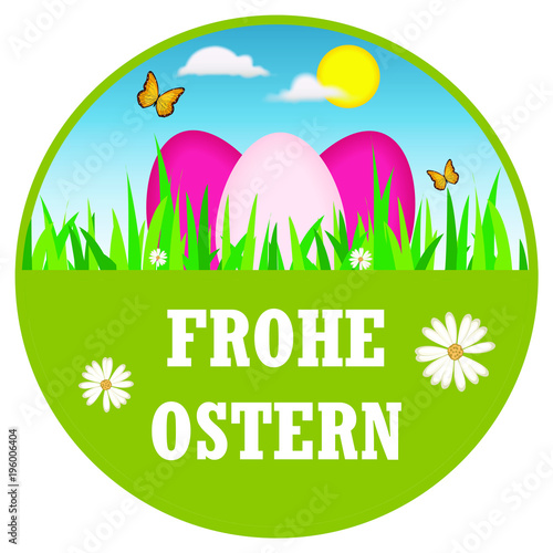 Sticker, Frohe Ostern