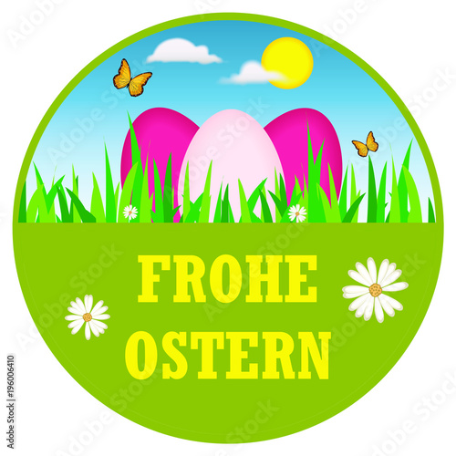 Sticker, Frohe Ostern