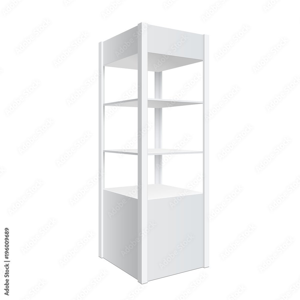 Showcase display. Retail shelf rack. Showcase display. Retail shelf rack.
