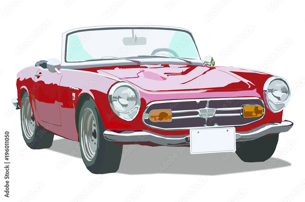 赤いオープンカー Stock イラスト Adobe Stock