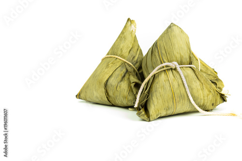 Zongzi or Traditional Chinese Sticky Rice Dumplings for Duanwu or Dragon Boat Festival