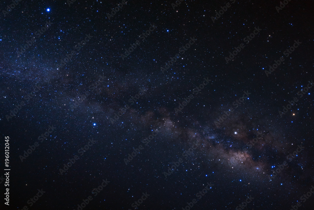 Milky way galaxy with stars and space dust in the universe