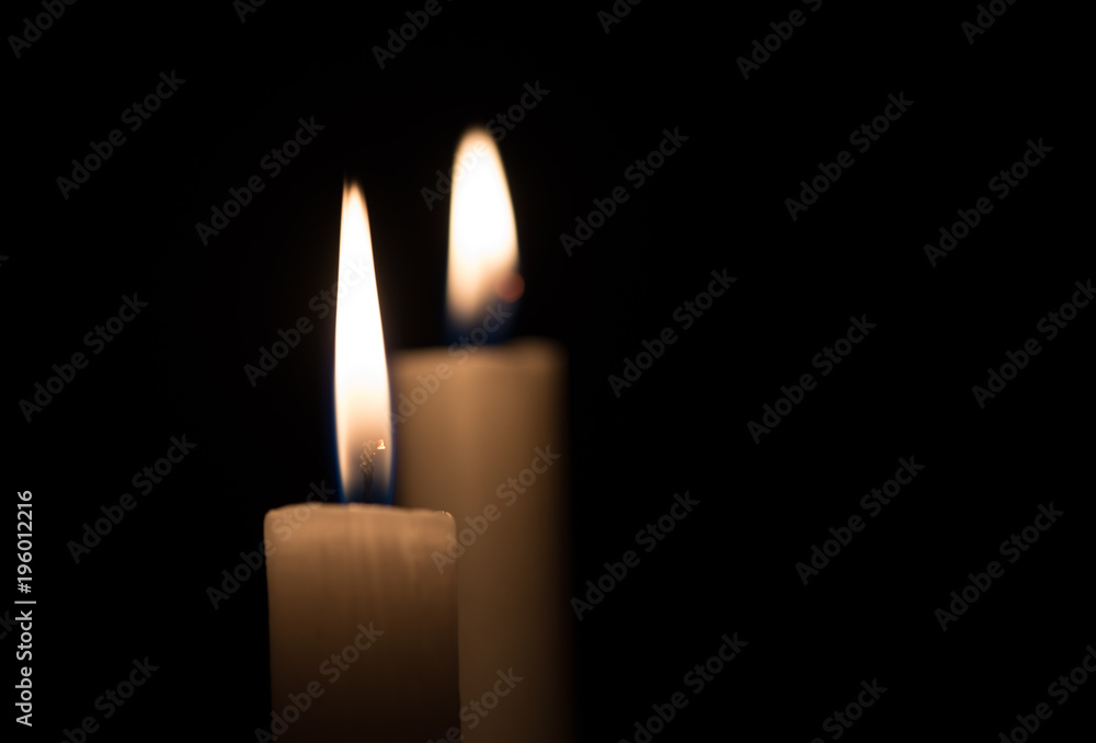 Candles on Black Background Candles on Black Background