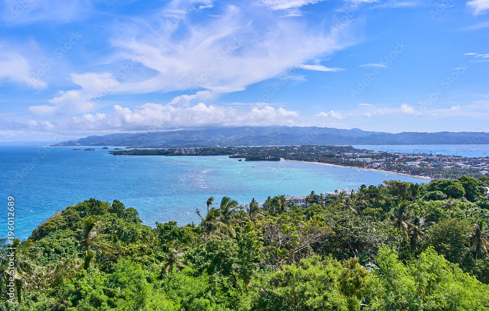 Boracay island aerial view, Philippines Boracay island aerial view, Philippines