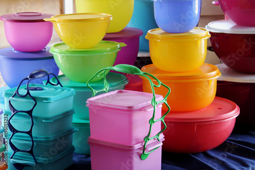 Colorful Plastic Rubber Bowls Kitchen