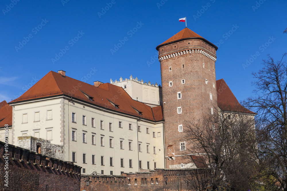 Wawel Cracovia castle, Krakow, Poland