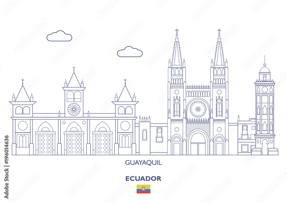 Guayaquil City Skyline, Ecuador