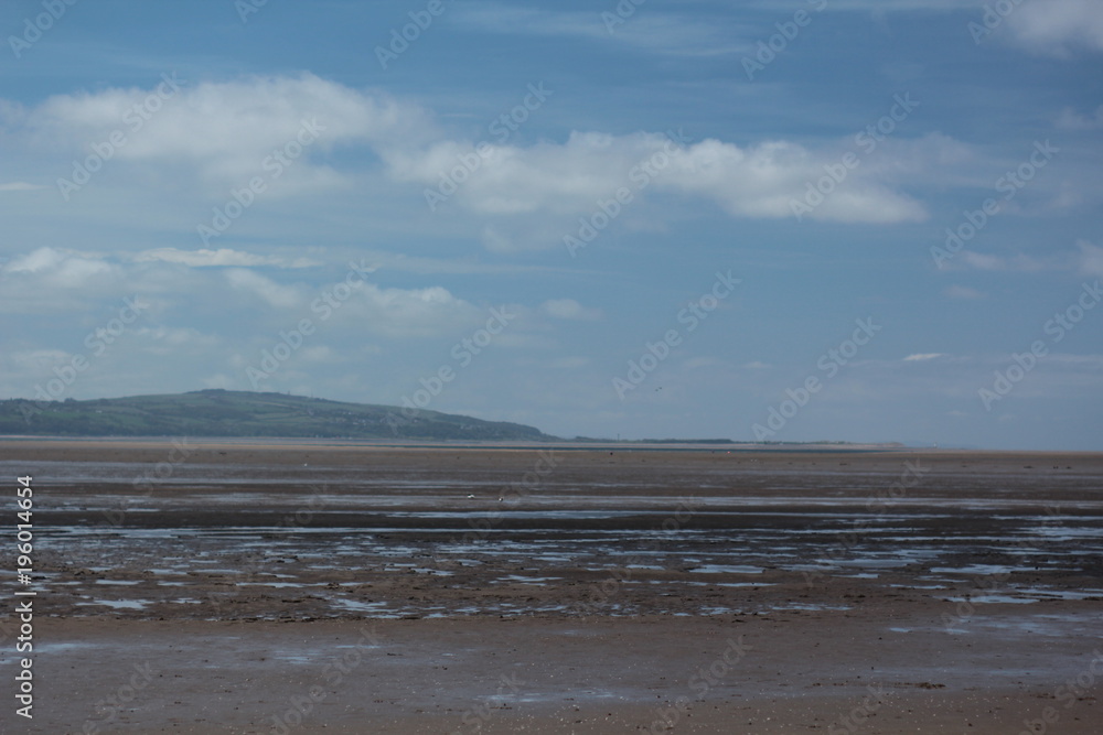 View of Wales from the Wirral in England View of Wales from the Wirral in England