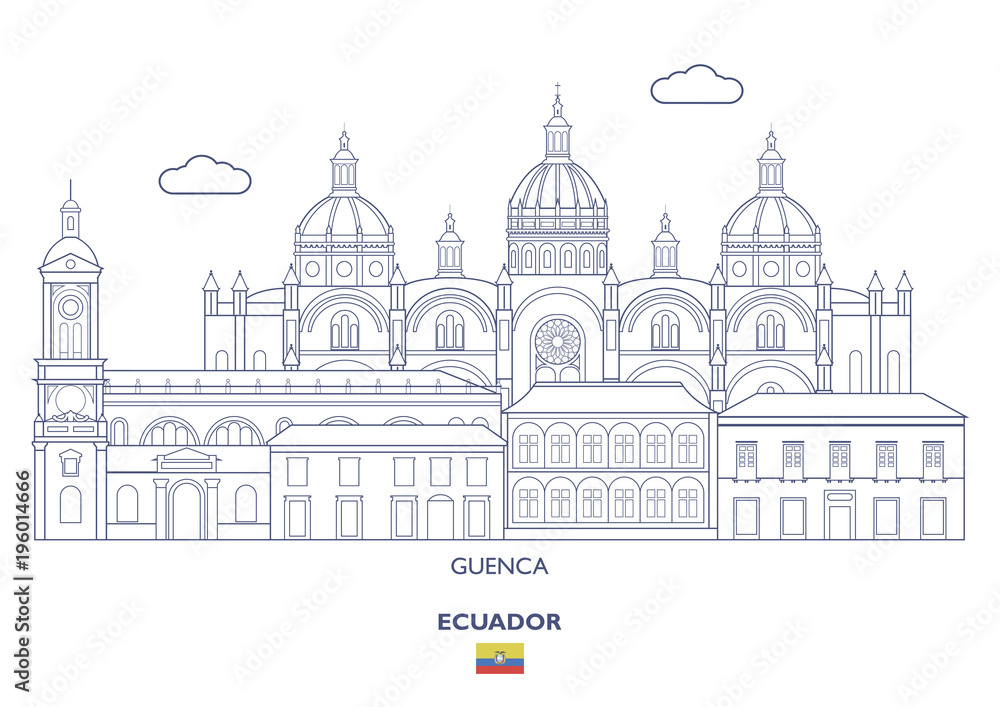 Guenca City Skyline, Ecuador