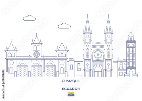 Guayaquil City Skyline  Ecuador