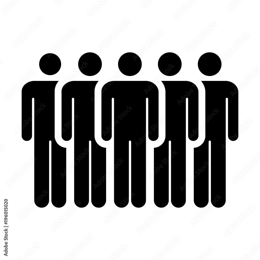 People Icon Vector Group of Men Team Symbol for Business Info-graphic Design in Glyph Pictogram illustration People Icon Vector Group of Men Team Symbol for Business Info-graphic Design in Glyph Pictogram illustration