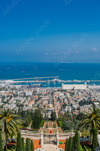 Bahai gardens in Haifa, Israel