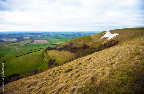 Westbury White Horse in Wiltshire, England, on the edge of Salisbury Plain photo